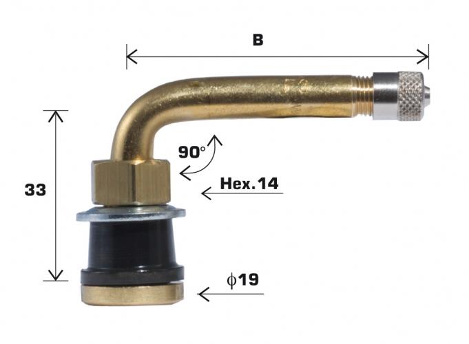 Ventil WONDER Tovorn Kovinski 9(15,9 mm)